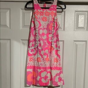 Lilly Pulitzer "The Pearl" dress in the Pansy Dance pattern